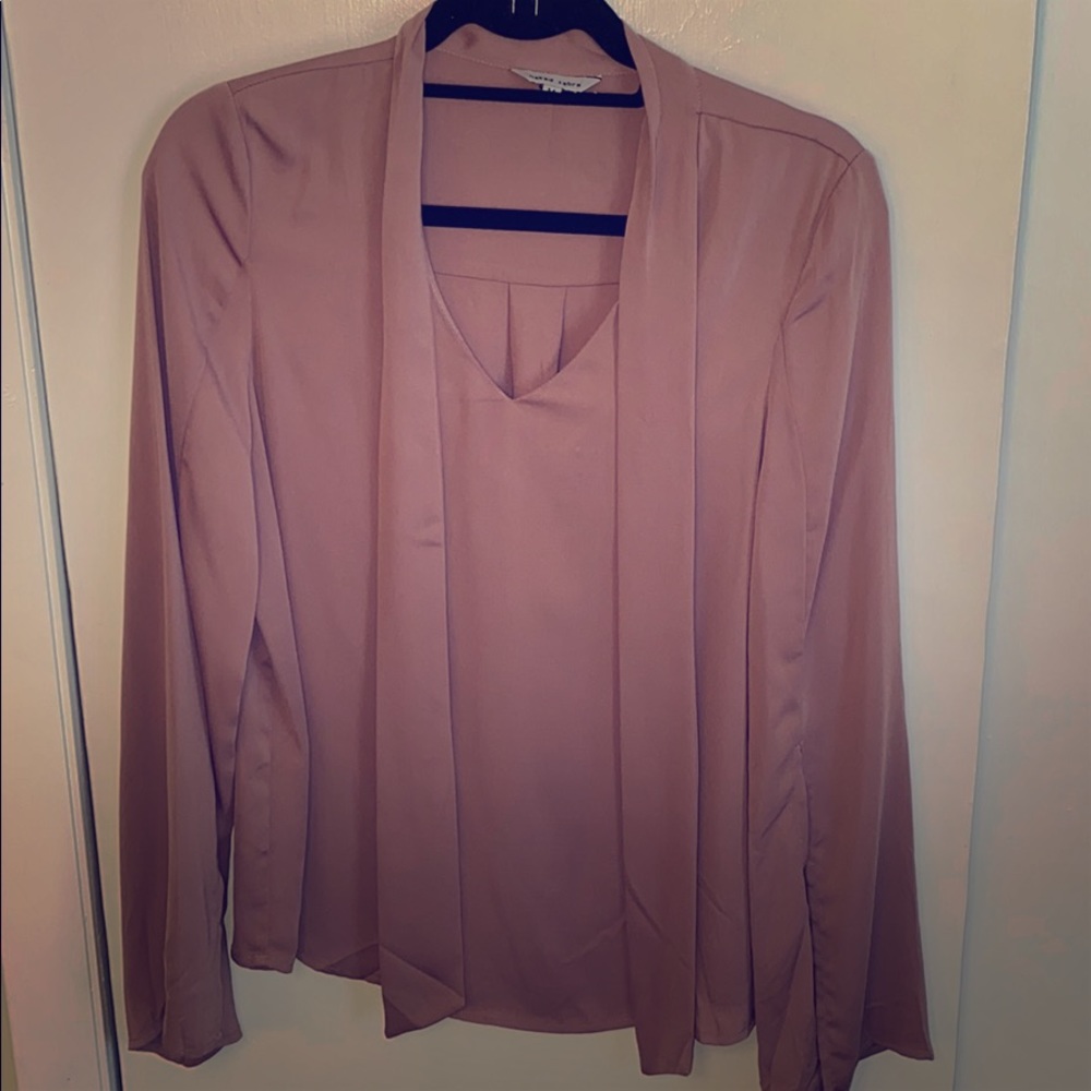 Deep Dusty Pink Naked Zebra Blouse